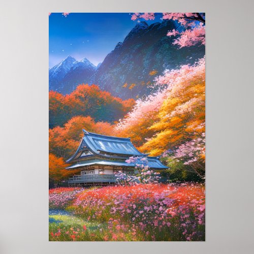Japanese House and its Enchanting Garden Poster