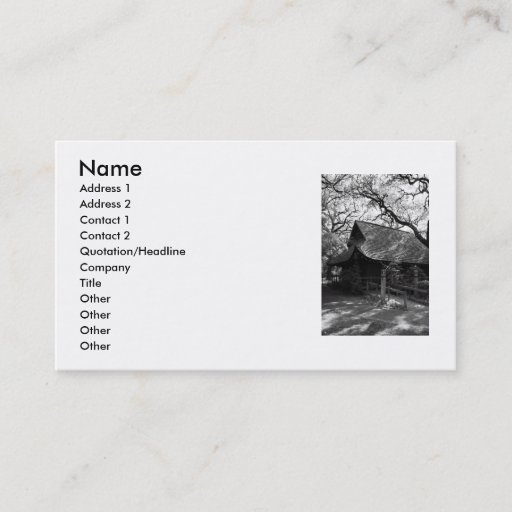 Customizable Japanese House Business Card
