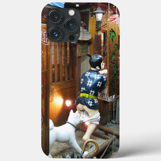 Japanese Humor - Dog Pulling Pants Down Case-Mate iPhone Case (Back)