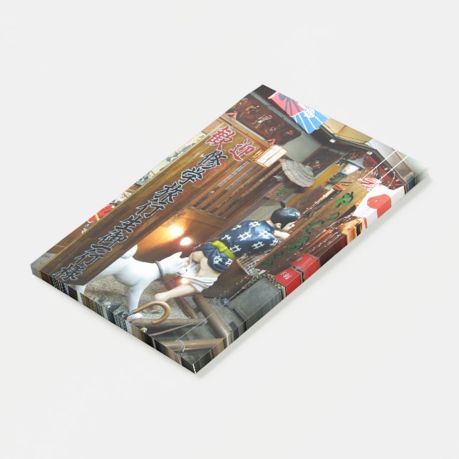 Japanese Humor - Dog Pulling Pants Down Post-it Notes (Angled)