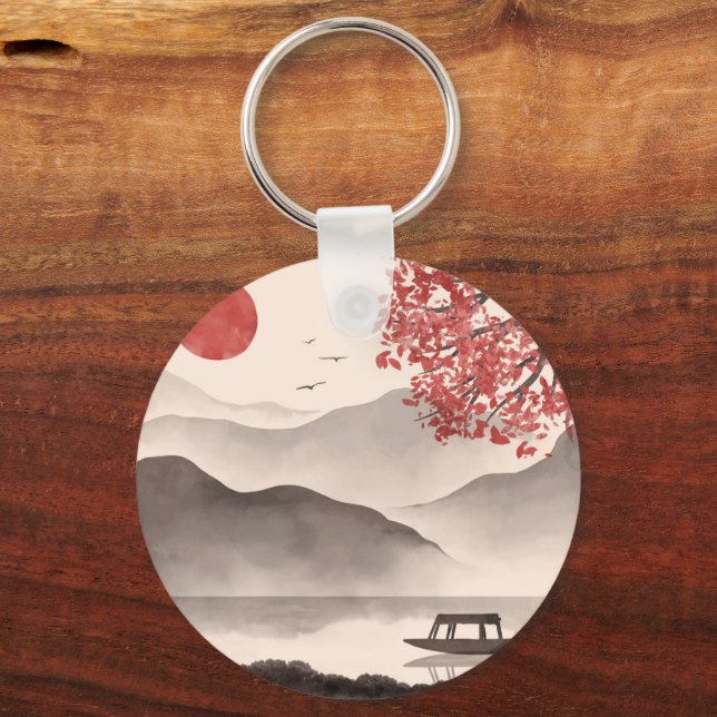 Japanese Illustration Keychain (Front)