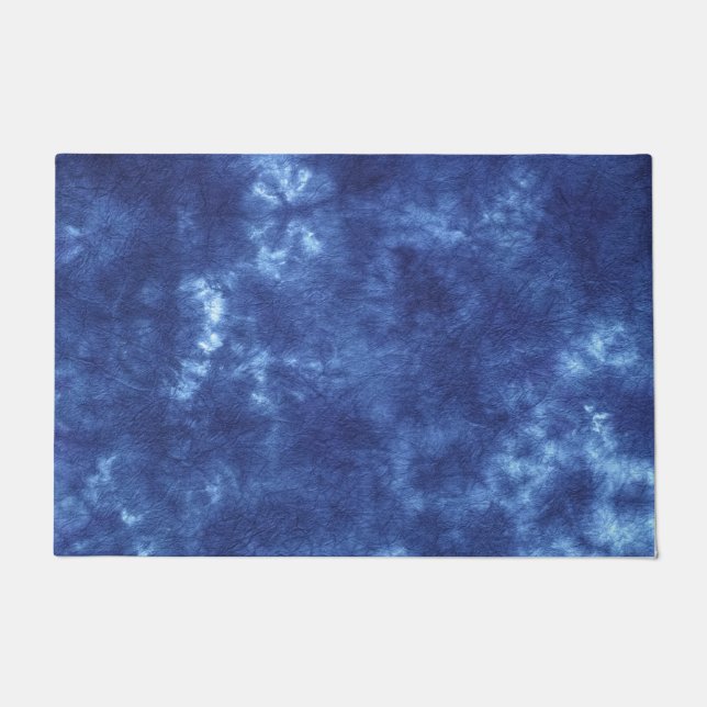 Japanese Indigo Dye Blue Doormat (Front)