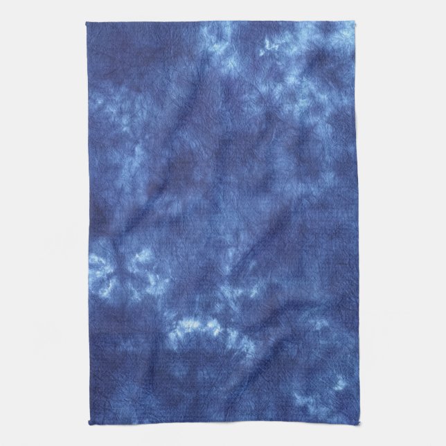 Japanese Indigo Dye Blue Kitchen Towel (Vertical)