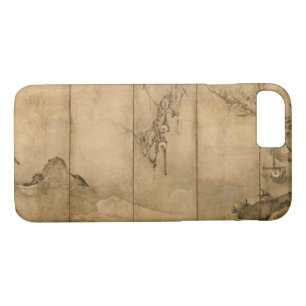 Japanese Ink on paper Gibbons Primates & Landscape iPhone 8/7 Case