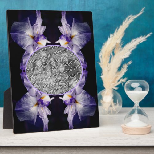 Japanese Iris Flower Create Your Own Photo Plaque