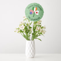 Japanese Irish American Shamrock Flag Personalized