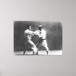 Japanese Judoka Jigoro Kano Kyuzo Mifue Judo Canvas Print