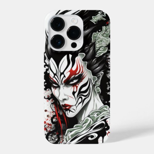 Japanese Kabuki Villain  Kuge_aku  公家悪 iPhone 14 Pro Case