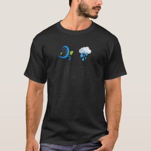 Japanese Kanji Characters For Wind And Rain With A T-Shirt