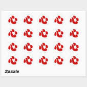 Japanese Kanji Heart 【Shin/Kokoro】 心 Classic Round Sticker | Zazzle