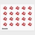 Japanese Kanji Heart 【Shin/Kokoro】 心 Classic Round Sticker | Zazzle