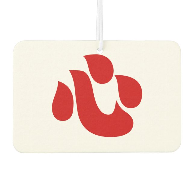 Japanese Kanji Heart 【Shin/Kokoro】 心 Air Freshener (Front)