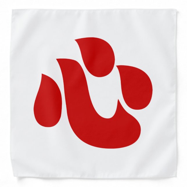 Japanese Kanji Heart 【Shin/Kokoro】 心 Bandana (Front)