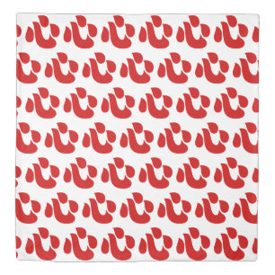 Japanese Kanji Heart 【Shin/Kokoro】 心 Duvet Cover