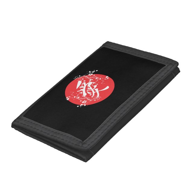 Japanese Kanji katakana hiragana characters Trifold Wallet (Bottom)