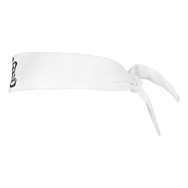 Japanese Kanji- Oni (Ogre) Tie Headband (Rotate 90)