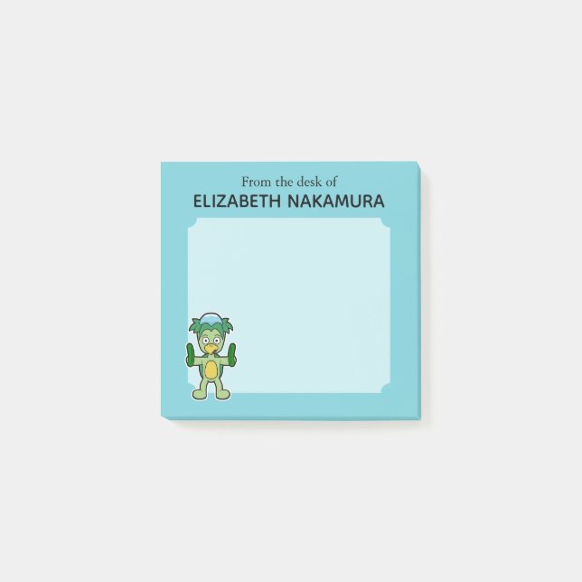 Japanese Kappa Yokai Monster- Personalized Post-it Notes (Front)