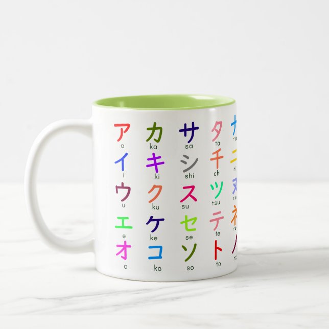 Japanese Katakana Mug (Left)