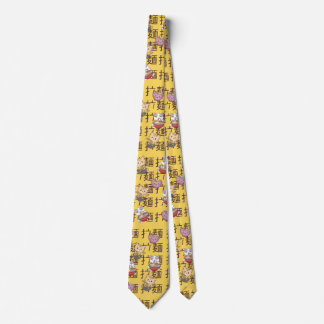 Japanese Kawaii Anime Cat Ramen Noodles Neck Tie