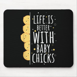 Japanese Kawaii Chicken Farming Spring Easter Ba Mouse Pad