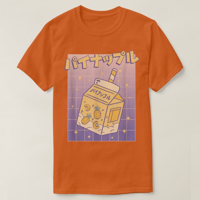 Japanese Kawaii Retro Japan Aesthetic Juice  T-Shirt (Design Front)