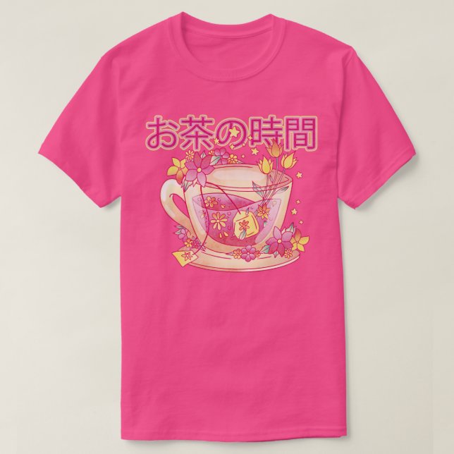 Japanese Kawaii Tea CupOtaku T-Shirt (Design Front)