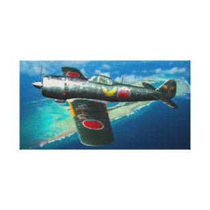 Japanese Ki-84 "Frank" in flight Canvas Print