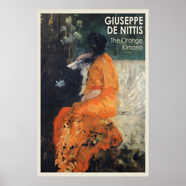 Japanese Kimono Art Print Giuseppe De Nittis (Front)
