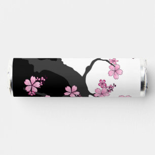 Japanese Kimono Black and White Pink Sakura Breath Savers® Mints