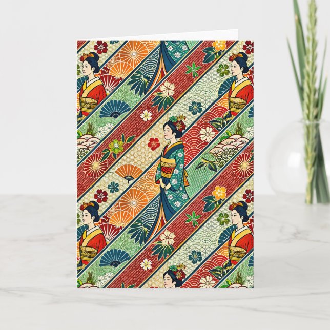 Japanese kimono card (Front)