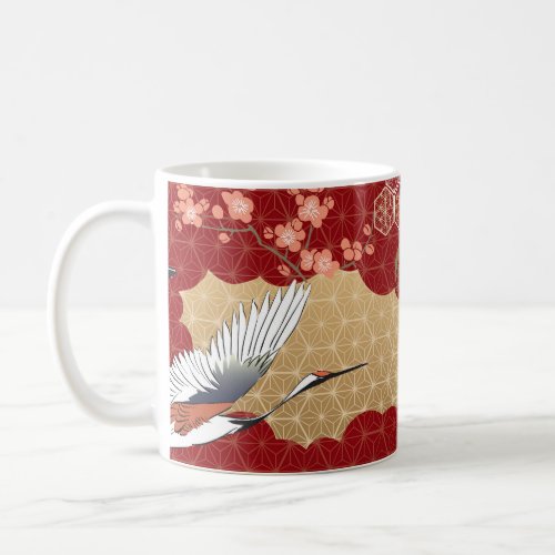 Japanese Kimono Cherry Blossoms Coffee Mug