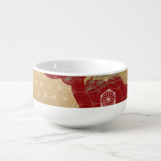 Japanese Kimono Cherry Blossoms Soup Mug