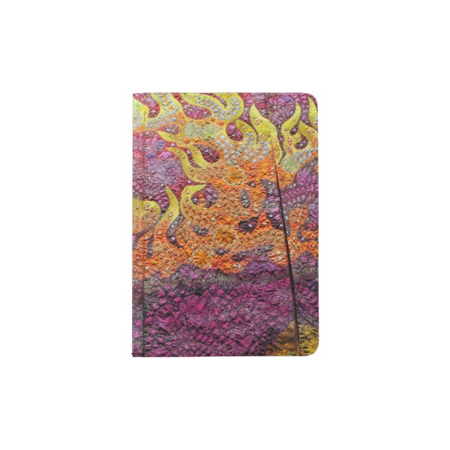 Japanese kimono (detail) passport holder (Front)