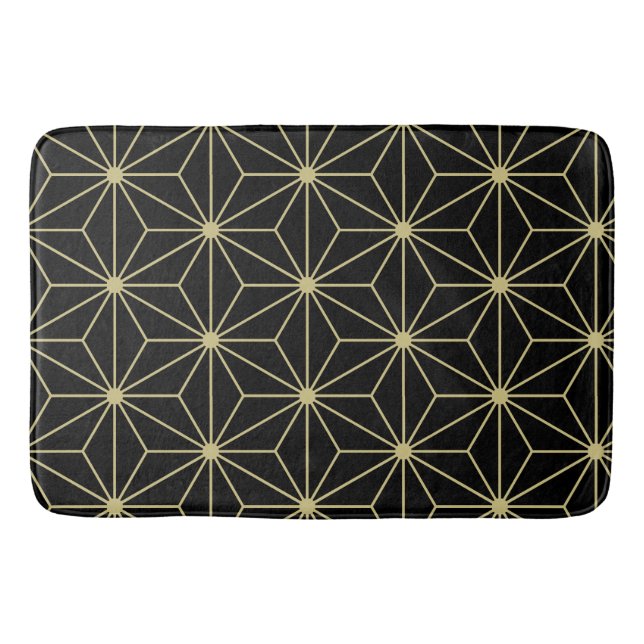 Japanese Kimono Fabric styled bath mat (Front)