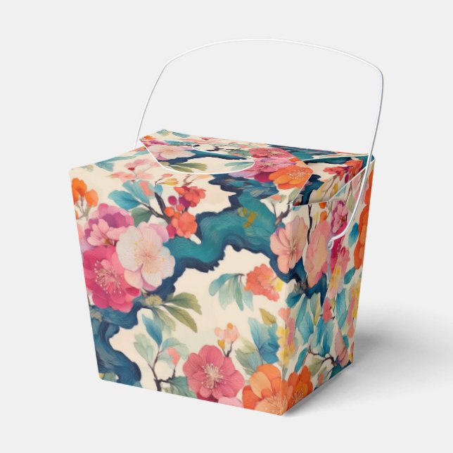 Japanese Kimono Fabric styled Favor box (Front Side)