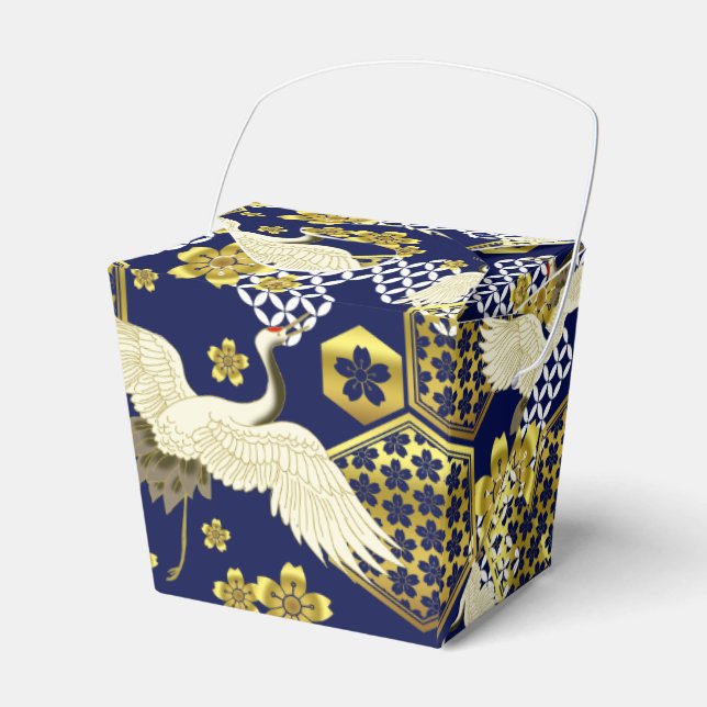 Japanese Kimono Fabric styled Favor box (Front Side)