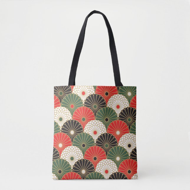 Japanese Kimono Fabric styled tote (Front)