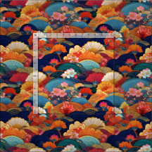 Japanese kimono inspired fabric
