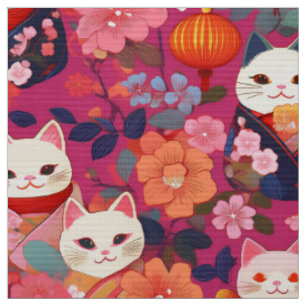 Japanese kimono inspired fabric