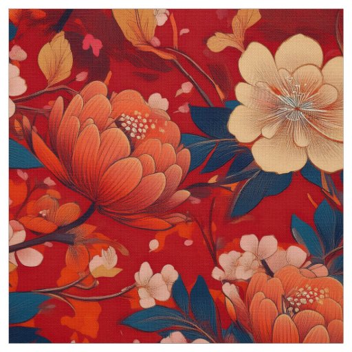Japanese kimono inspired fabric