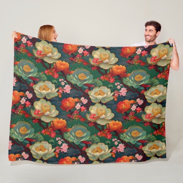 Japanese Kimono pattern blanket (In Situ)