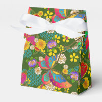 Japanese kimono pattern favor box