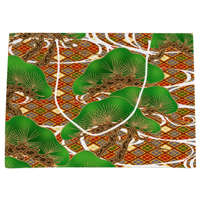 Japanese Kimono pattern Gift Bag (Front)