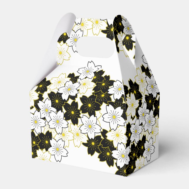 Japanese Kimono pattern Gift bag SAKURA Favor Boxes (Front Side)