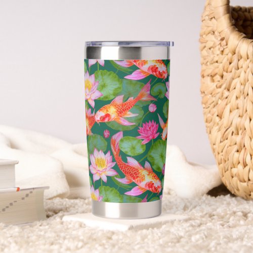Japanese Kimono pattern Insulated Tumbler