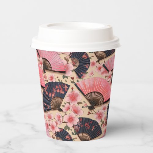Japanese Kimono pattern Paper Cups