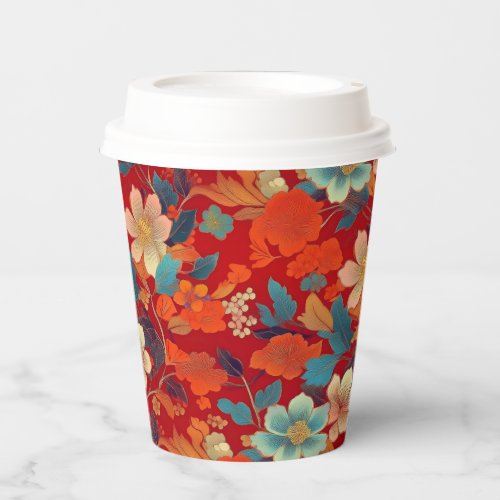 Japanese Kimono pattern Paper Cups