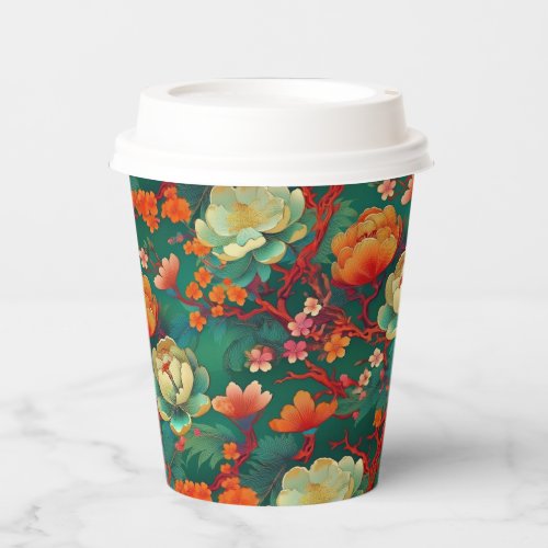 Japanese Kimono pattern Paper Cups