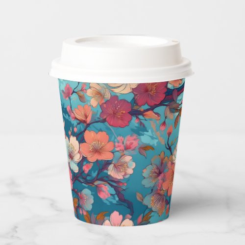 Japanese Kimono pattern Paper Cups