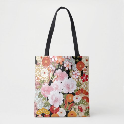 Japanese Kimono Patterns All_over_Print Tote Bag